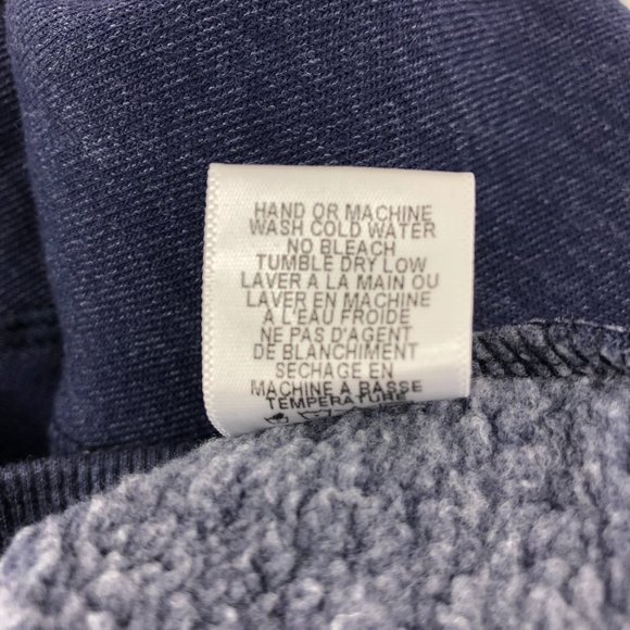 Wildfox Blue & White Reindeer Nordic Print Sweatshirt Oversized Fit Size Medium - Picture 9 of 9